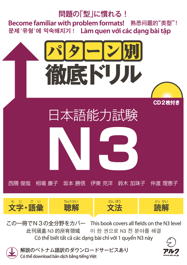 『パターン別徹底ドリル 日本語能力試験N3』の書影