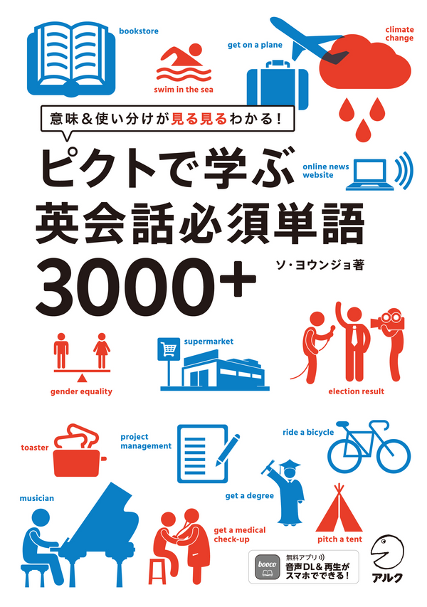 『ピクトで学ぶ英会話必須単語3000+』の書影