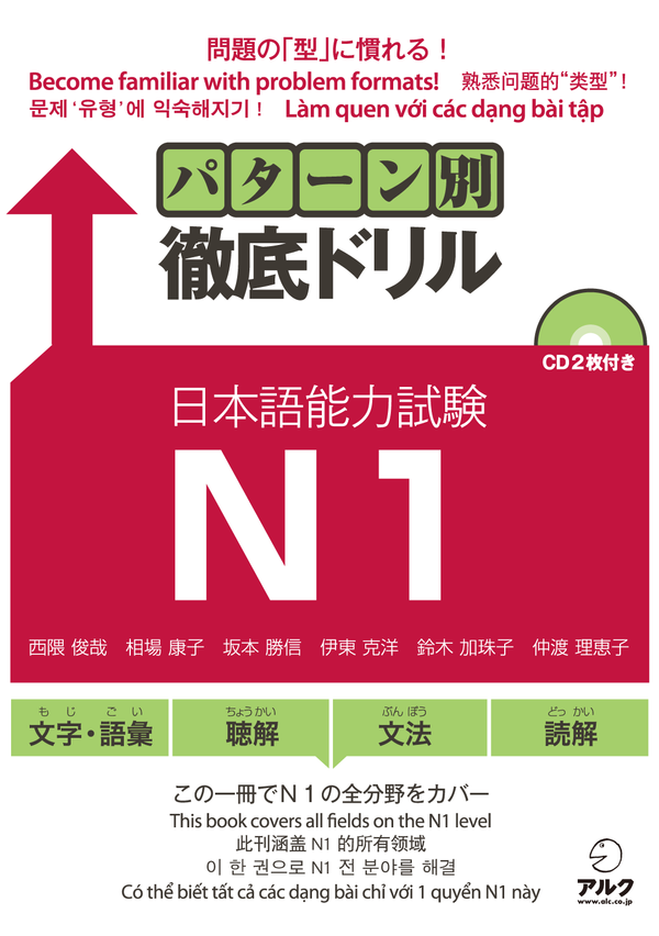 『パターン別徹底ドリル 日本語能力試験N1』の書影